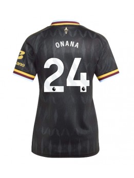 Aston Villa Amadou Onana #24 Replika Borta Kläder Dam 2026-27 Kortärmad Aston Villa Amadou Onana #24 Replika Borta Kläder Dam 2026-27 Kortärmad